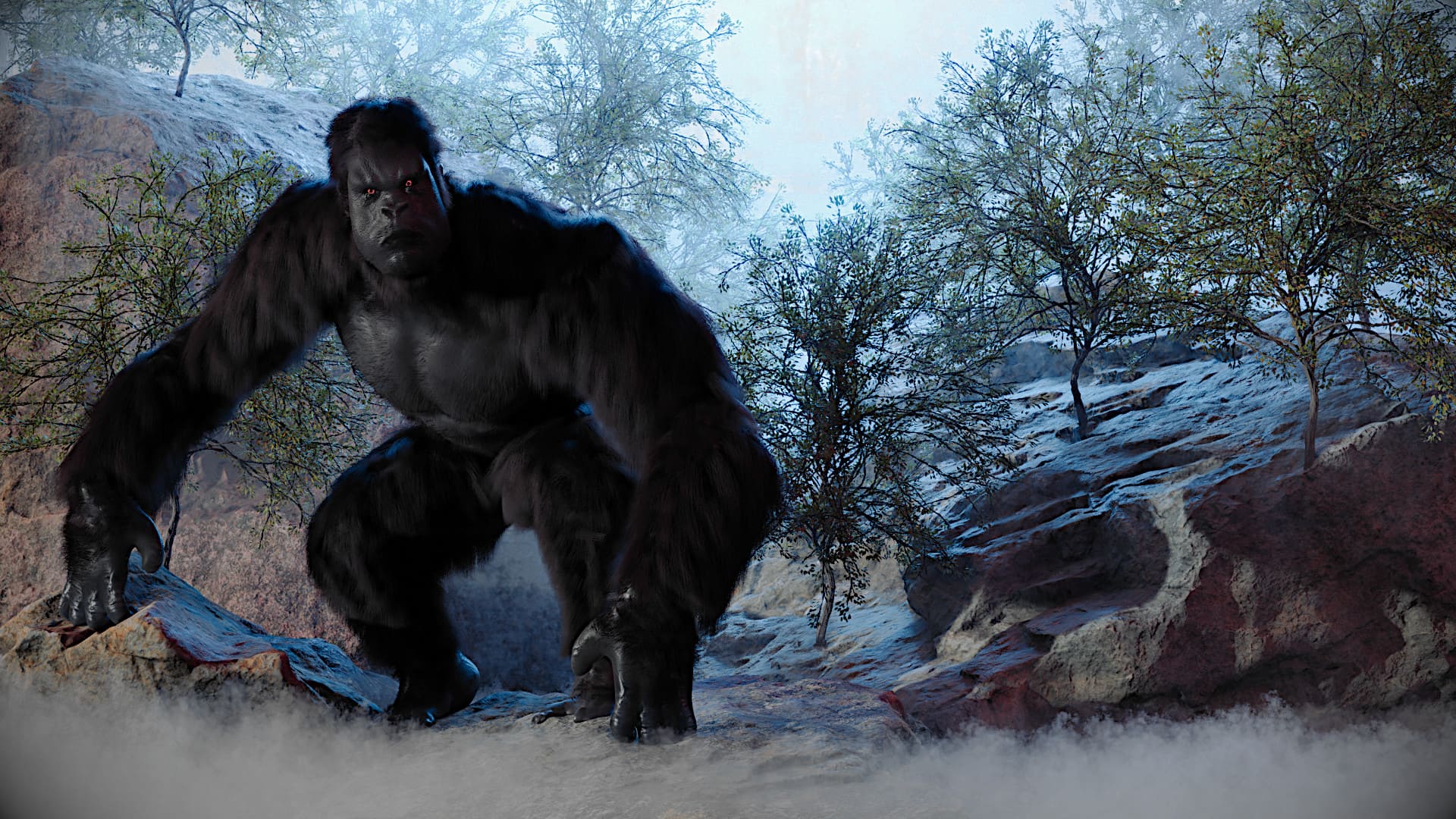 Illustrazione 3D personale di King Kong